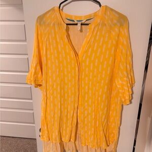 Matilda Jane Yellow and White Blouse